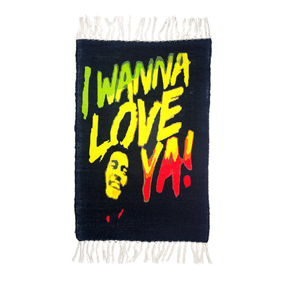 I Wanna Love Ya! Handloom Doormat 2x3 ft