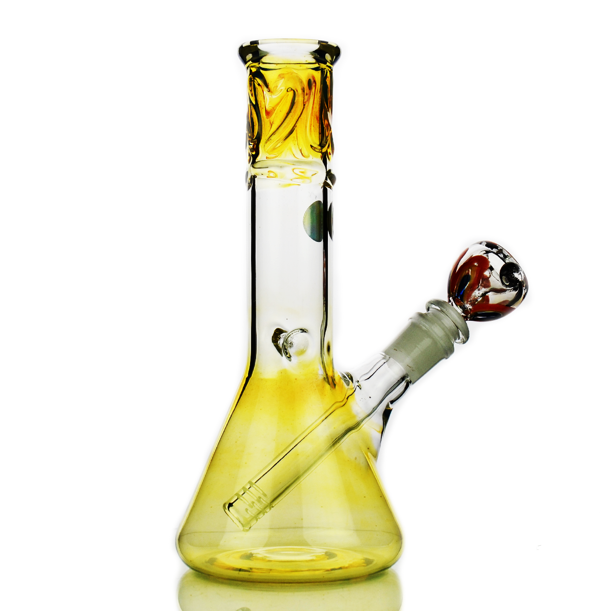 Premium 8-Inch Fumed Glass Beaker, USA Crafted