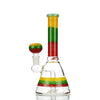 Rasta Beaker: Smooth Smoke Session With High-quality Craftsmanship And Vibrant Design