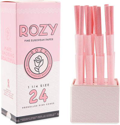Rozy Pink Pre-Rolled Cones 1 1/4 - 24 Box