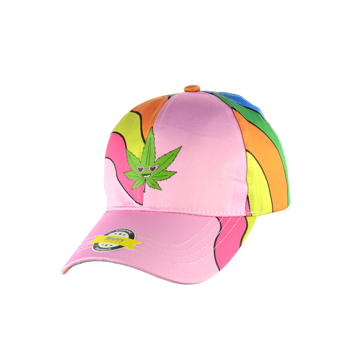 Vibrant Foliage Rainbow Snapback Hat