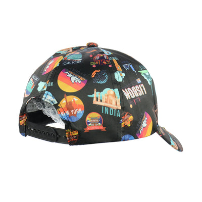 Adventure Ready Black Snapback Cap