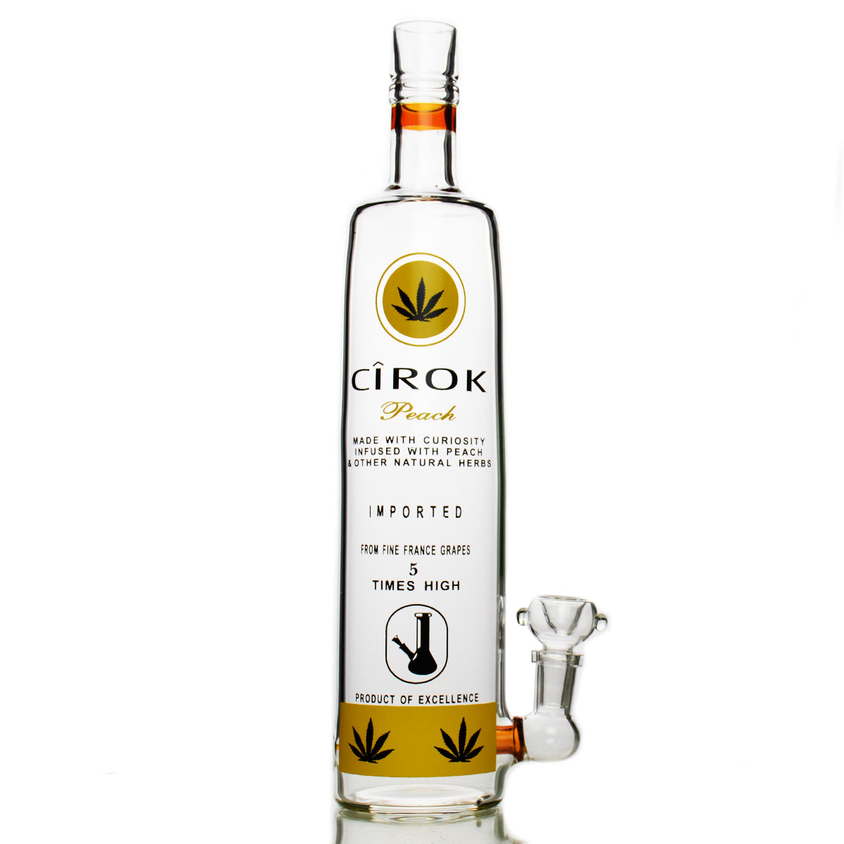 Premium 12-inch Bottle Water Pipe with Bowl & Banger