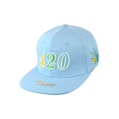 Premium Cotton Leaf Embroidered Snapback Hat