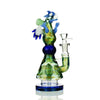 9.5’’ Dragon Bong Double Glass Gold Fume with 14mm Male