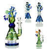 9.5’’ Dragon Bong Double Glass Gold Fume with 14mm Male