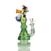 9.5’’ Dragon Bong Double Glass Gold Fume with 14mm Male