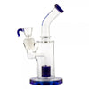 Boost Pro Matrix Perc Glass Water Pipe 9-inch With Blue Accents And Curved Neck