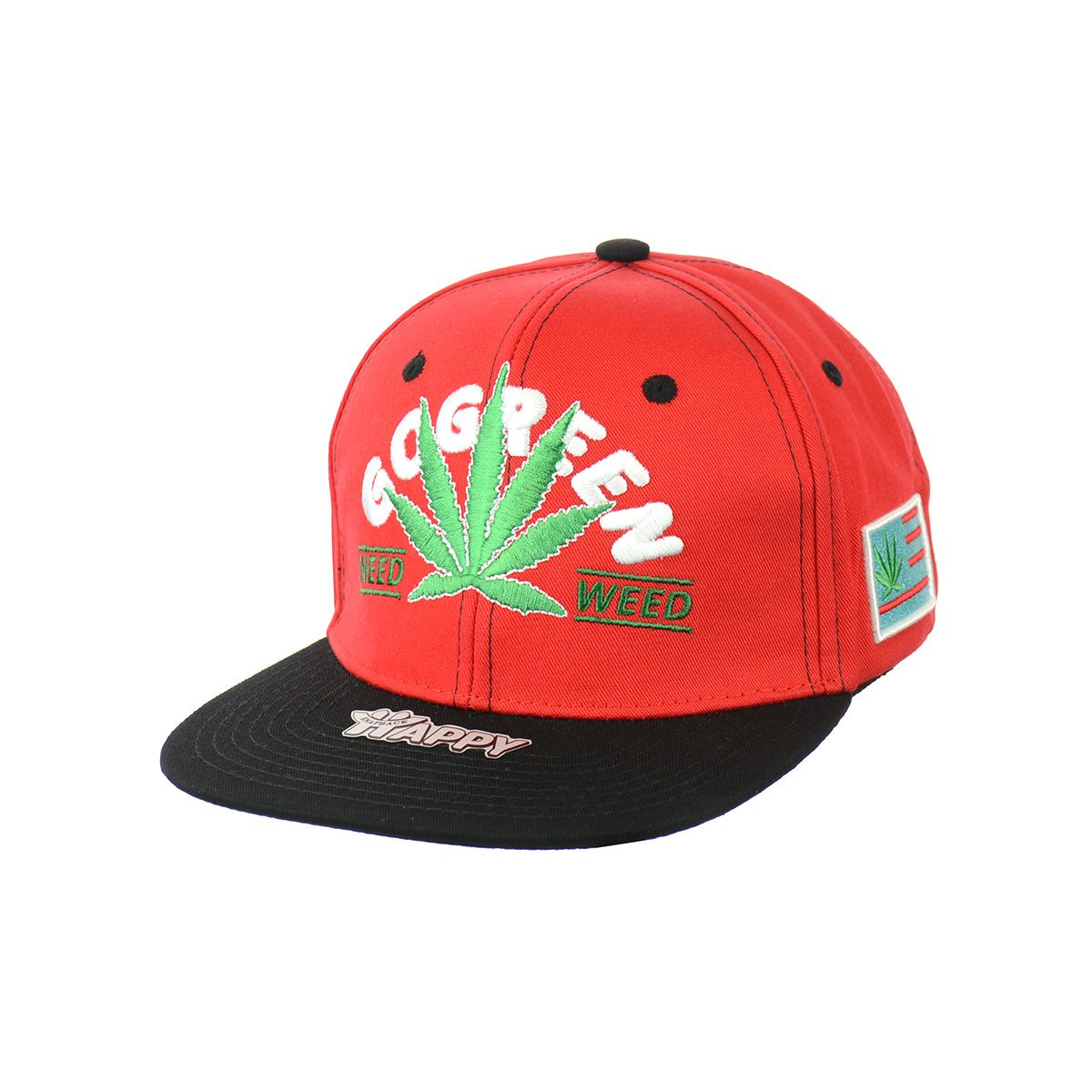Sustainable Leaf Design Snapback Hat