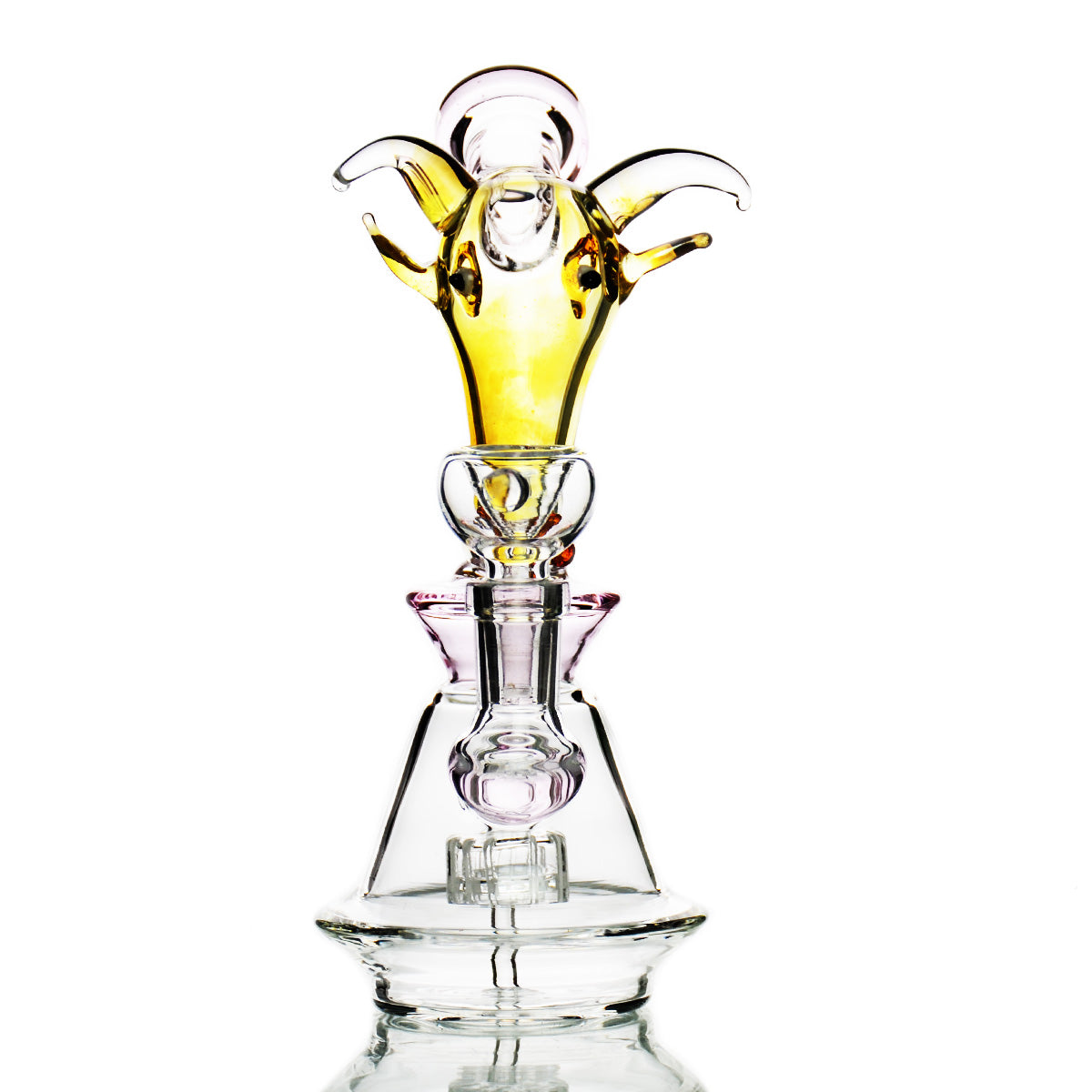 Artisan Bull Head Fume Glass Water Pipe
