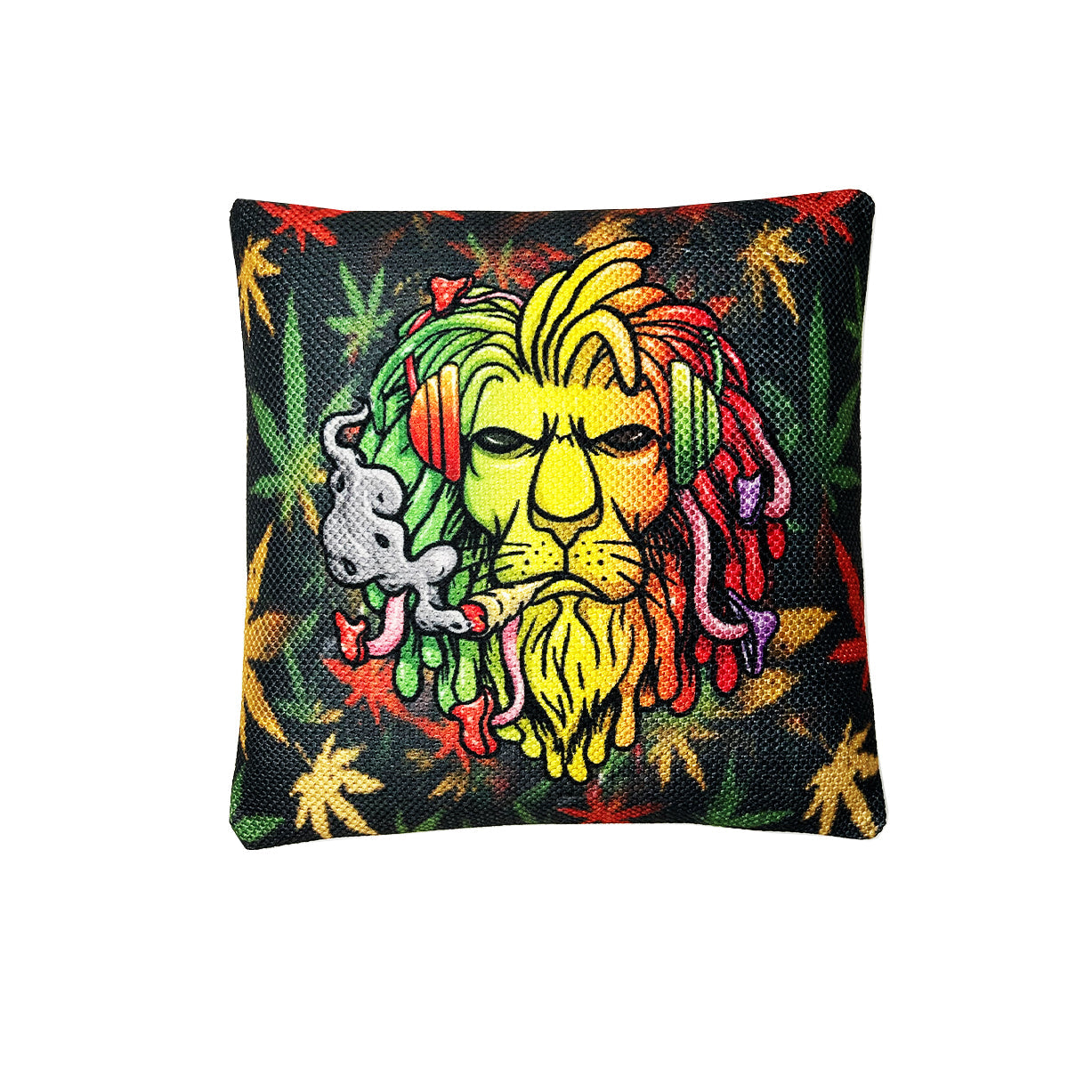 Majestic Lion Handloom Cushion with Filler