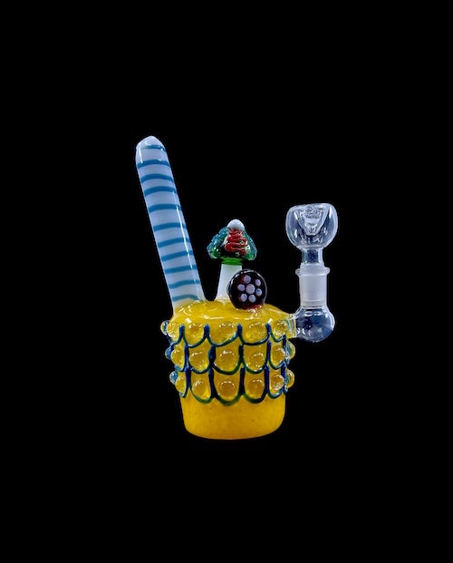 Vibrant Glass Water Pipe - 9 Inches