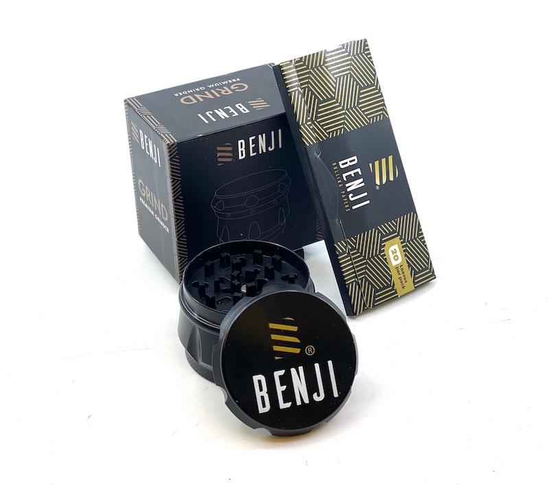 Benji GRIND Matte Black 4-Piece Grinder