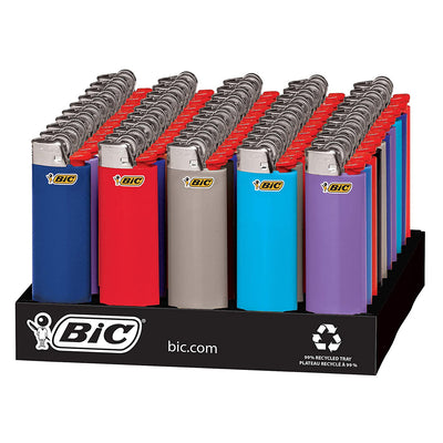 Premium Utility Lighters - Solid Color 50-Pack