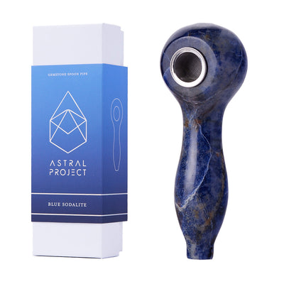Natural Gemstone Spoon Pipes for Herbal Use