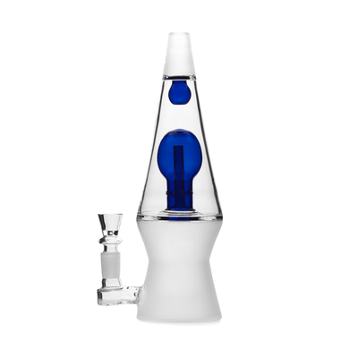 Retro 70s XL Glass Water Pipe with Double Perc