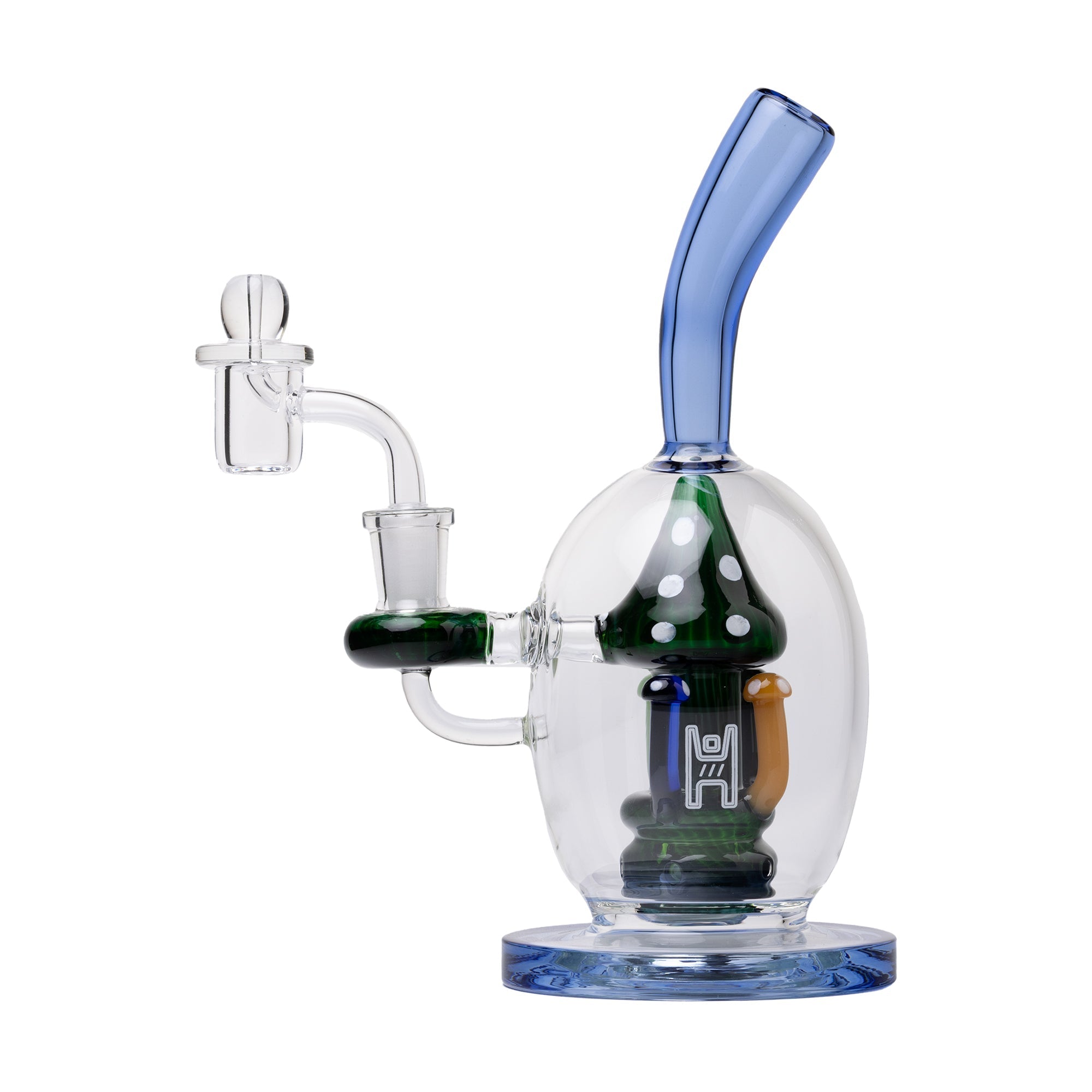 Artisan Mushroom Perc Glass Dab Rig