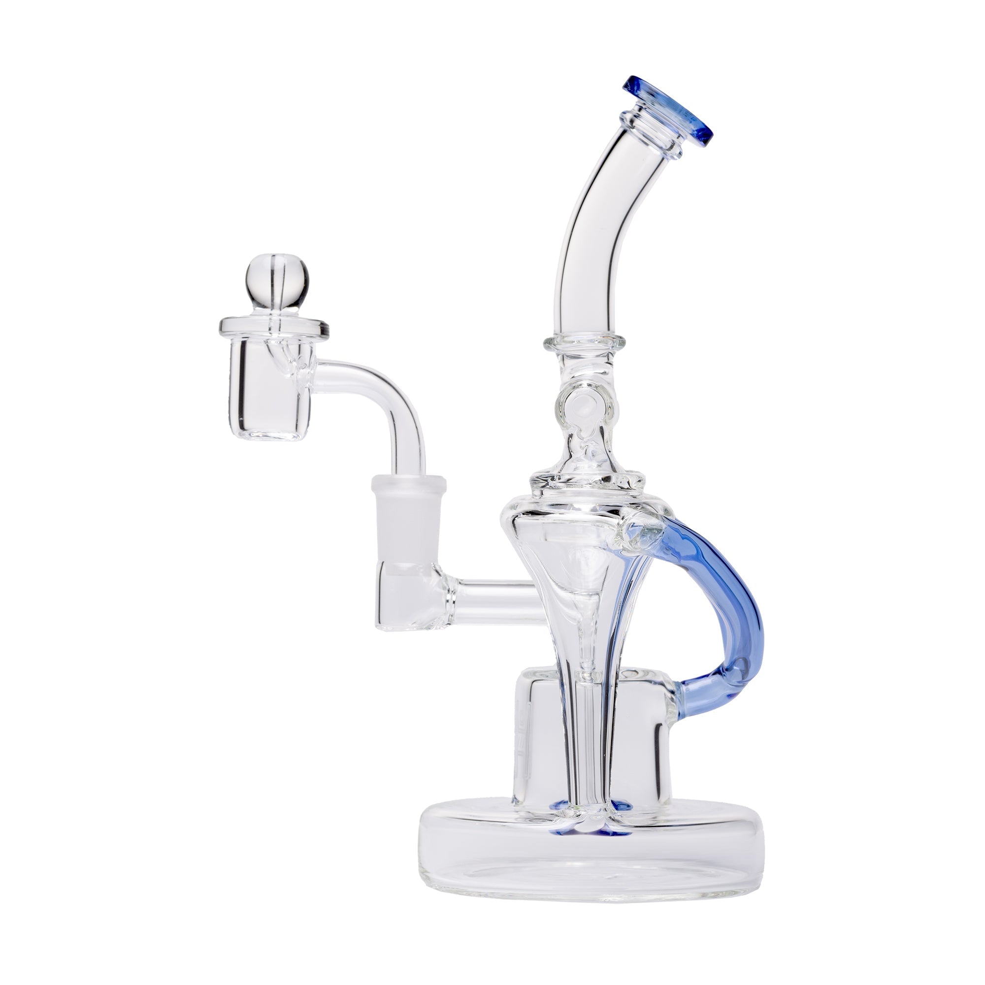 Premium Dual Uptake Borosilicate Glass Recycler Rig
