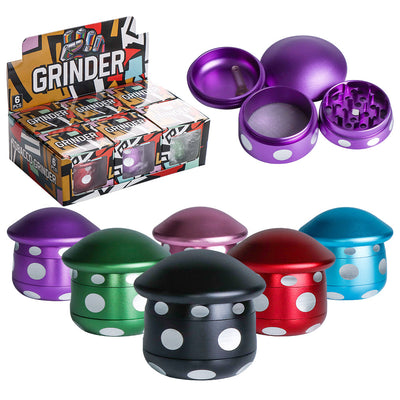 Durable Aluminum Mushroom Herb Grinder