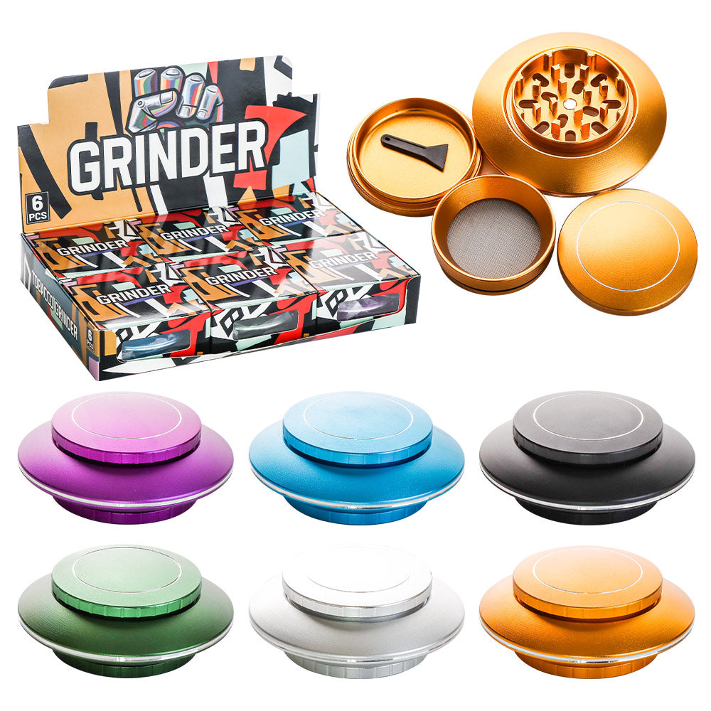 Sleek Aluminum Grinder Display Set