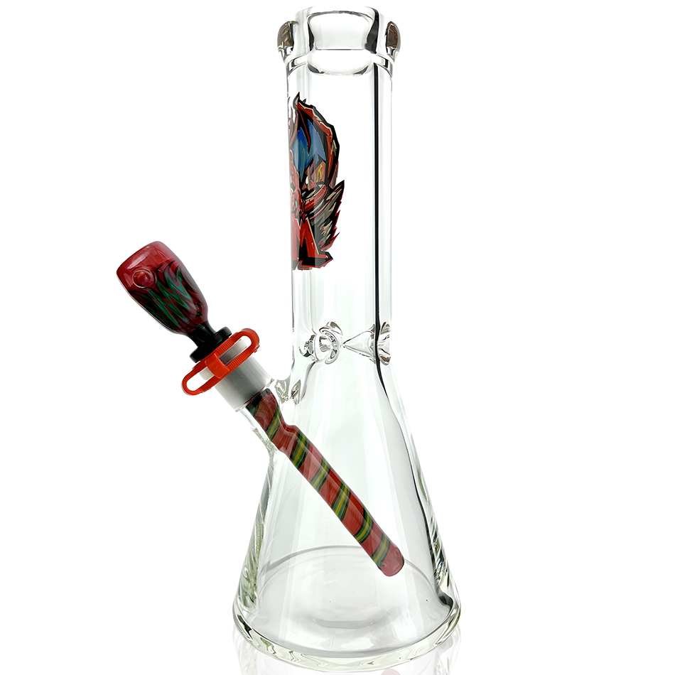 12" Collectable Anime Dragon 9mm Beaker Bong Bundle
