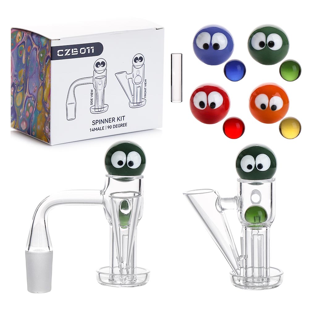 90° Quartz Terp Slurp Banger Spinner Kit
