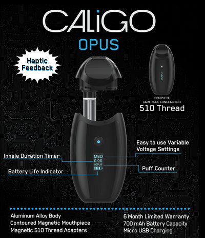 CaliGo Opus Discreet 510 Cartridge Vaporizer