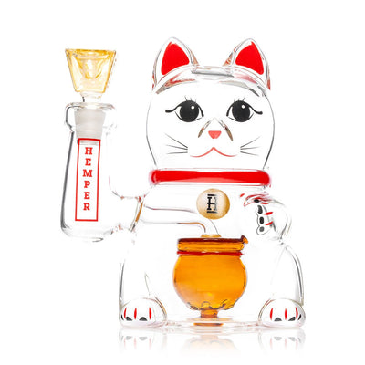 Fortune Cat Borosilicate Water Pipe