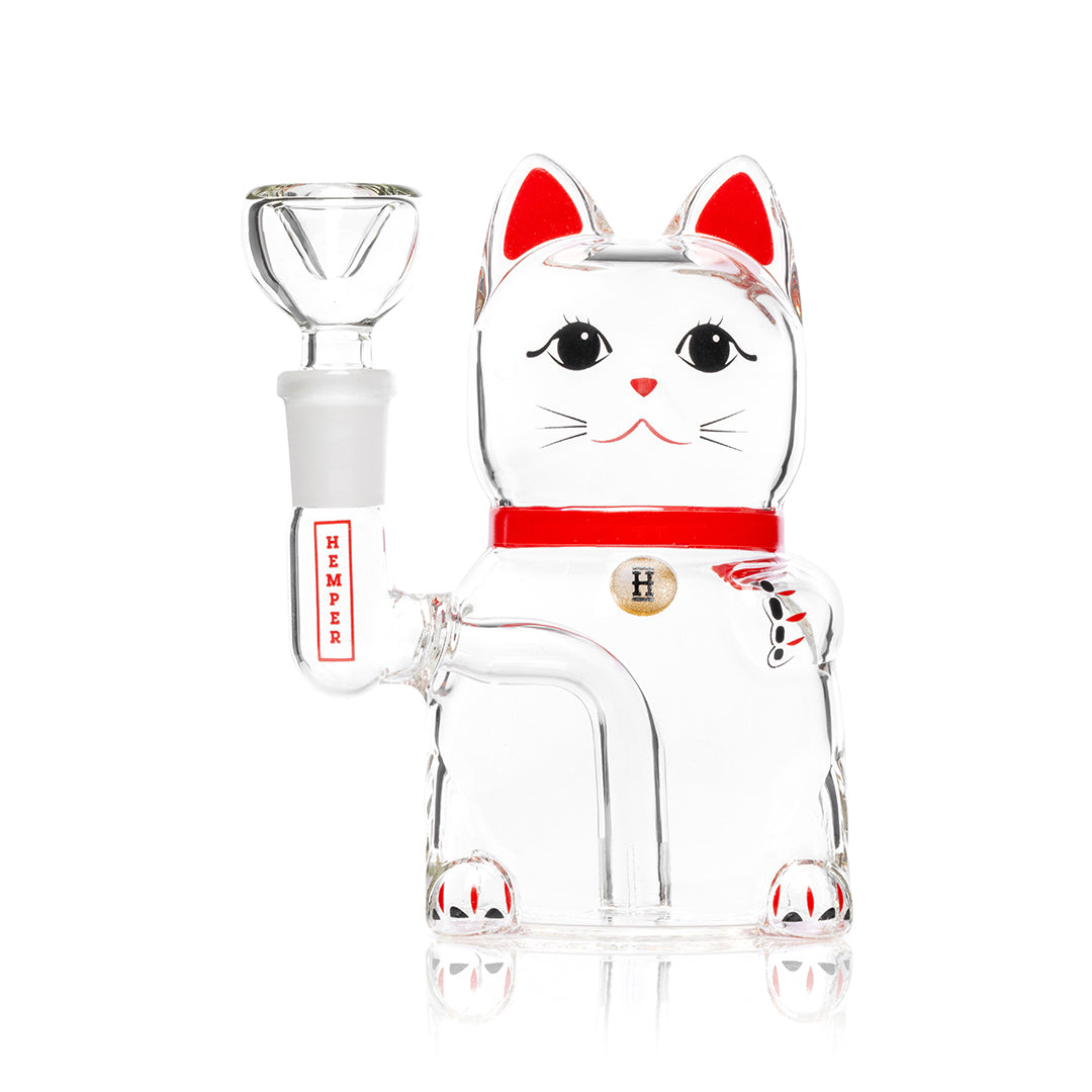 Fortune Cat Borosilicate Water Pipe