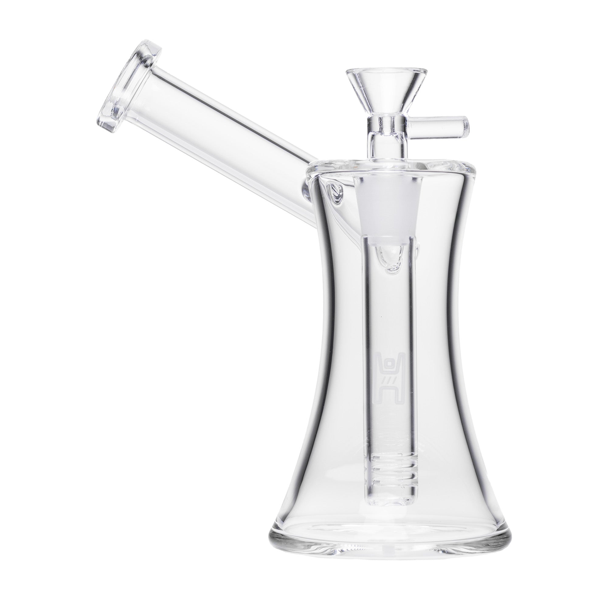 Elegant 6-Inch Hourglass Sidecar Bubbler