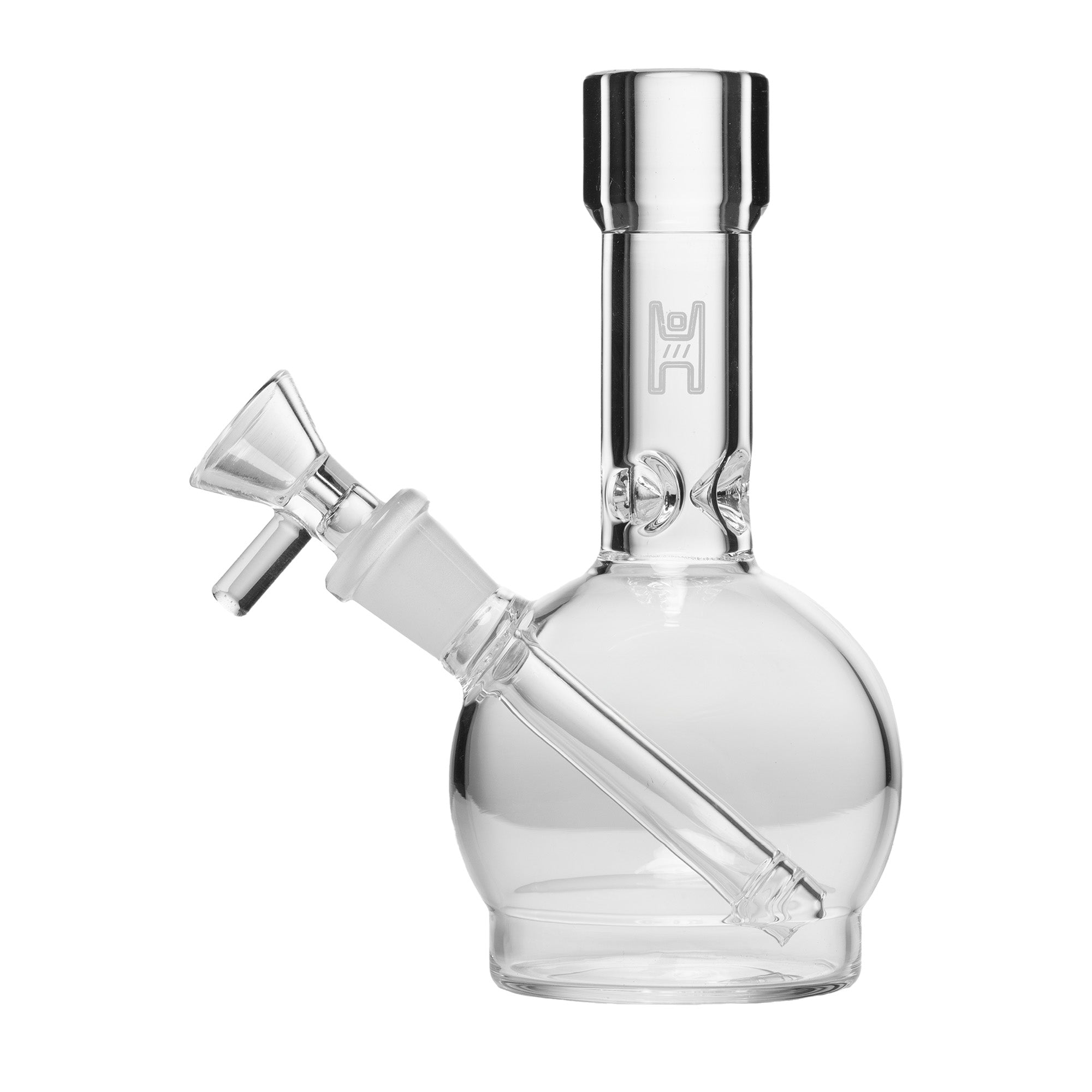 Compact 6-Inch Borosilicate Ball Water Pipe