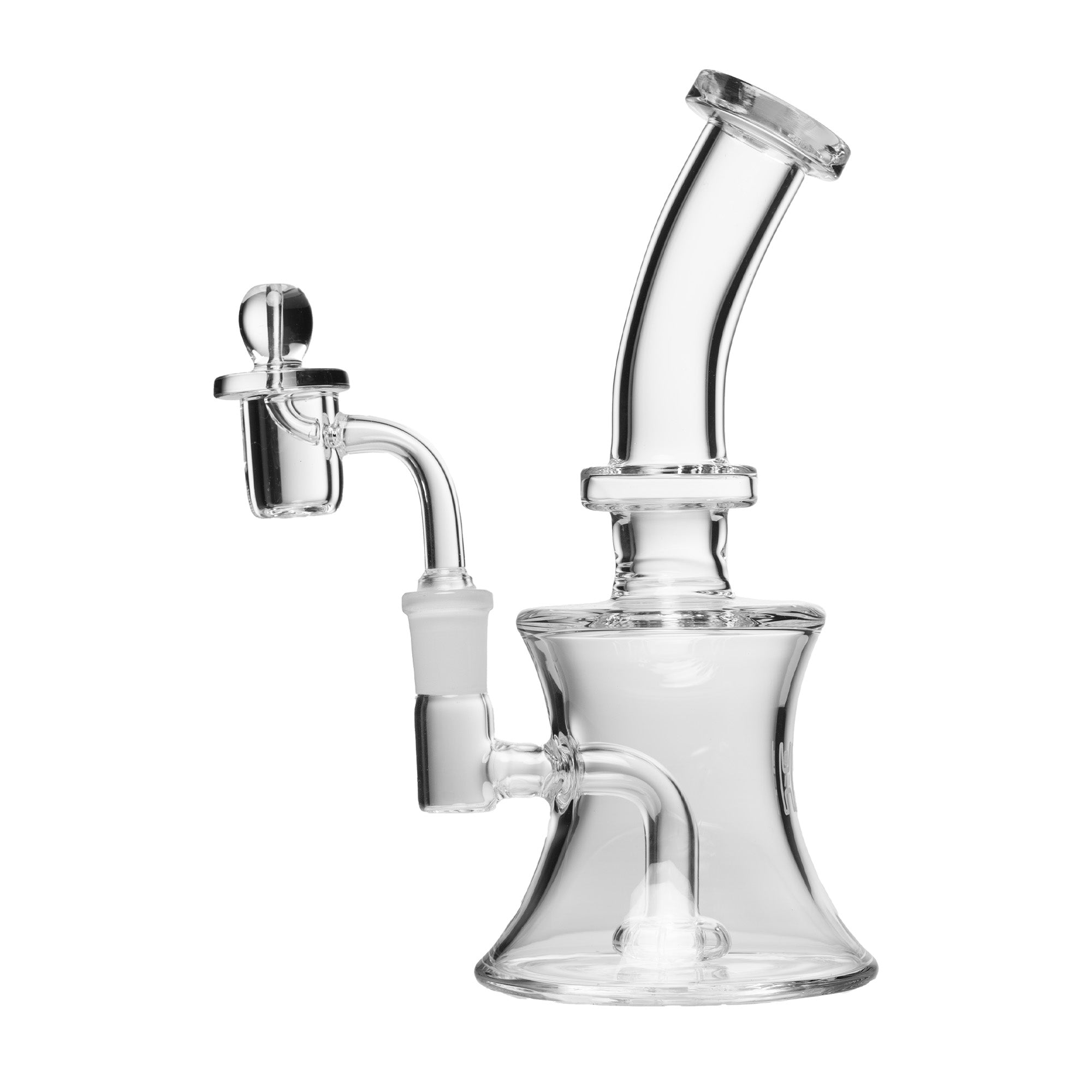 8 Inch Oil Can Rig with Quartz Bucket