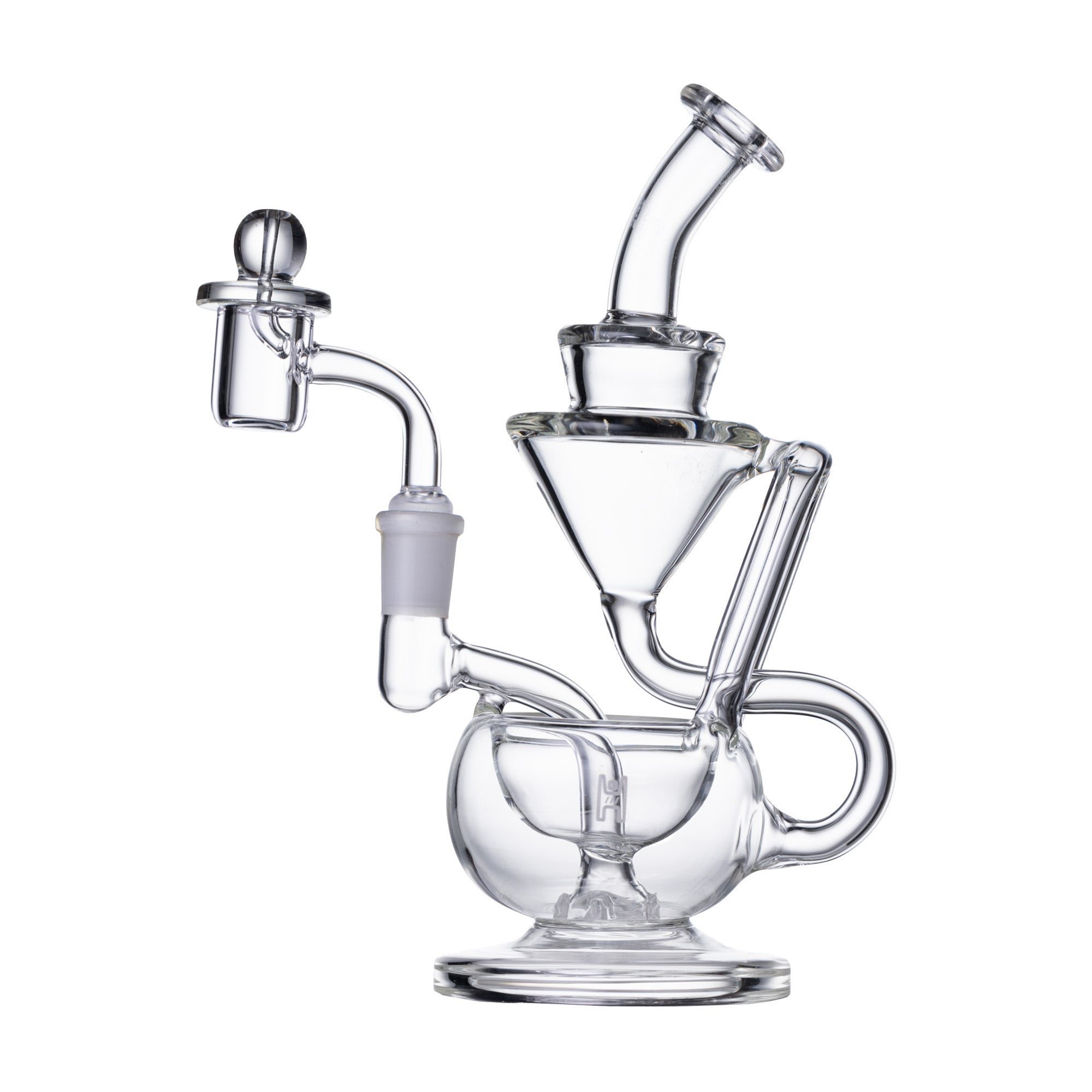 Compact 8-Inch Glass Recycler Rig