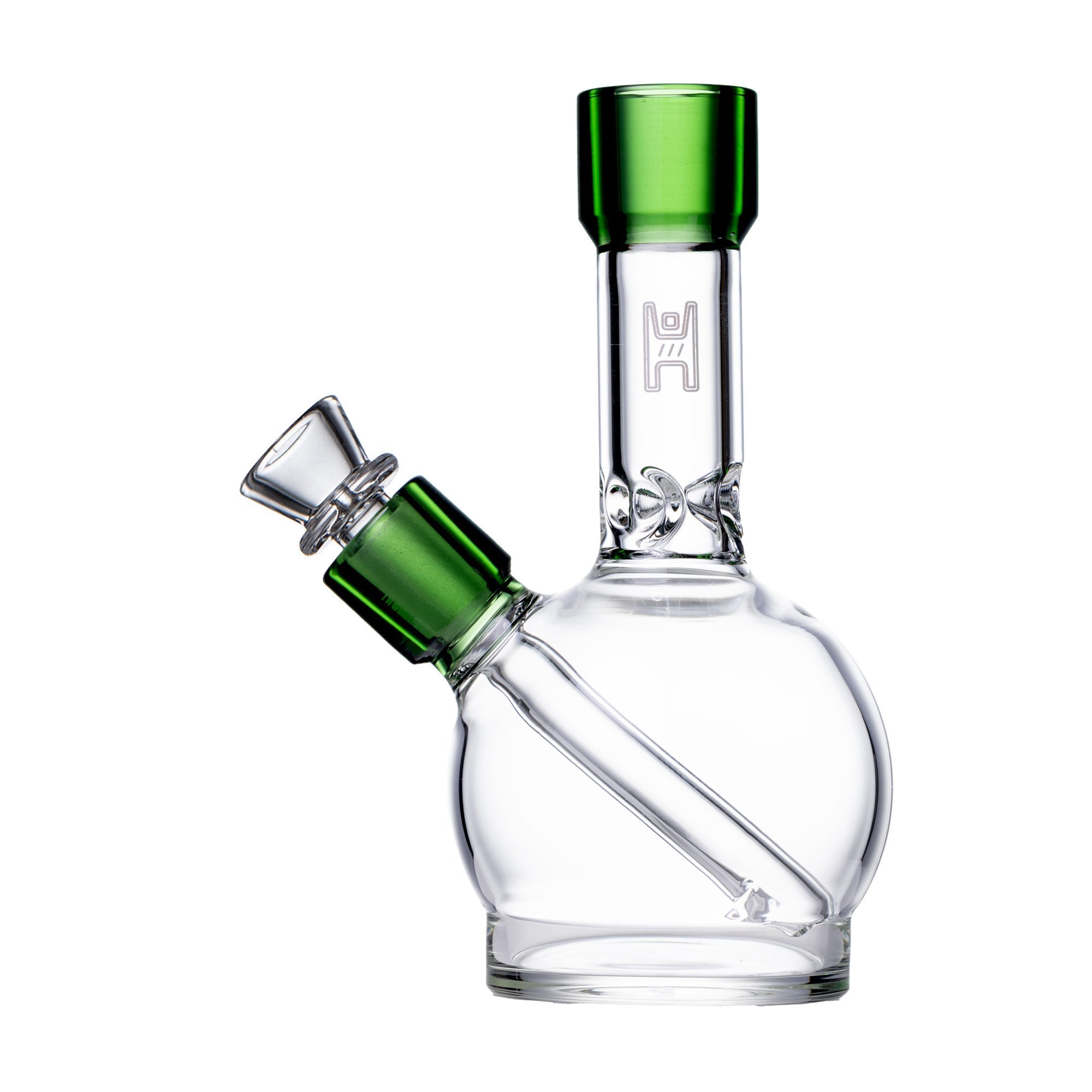Compact 6-Inch Borosilicate Ball Water Pipe