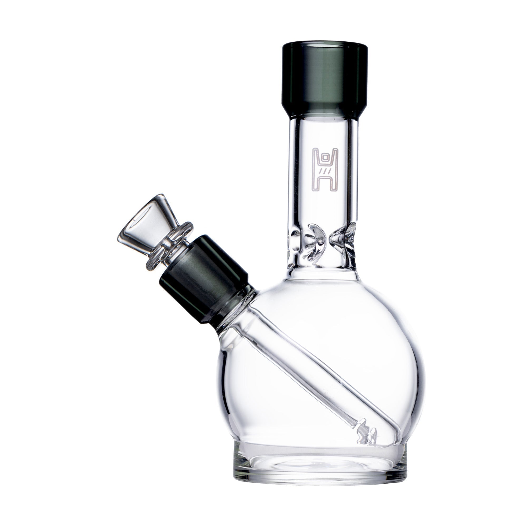 Compact 6-Inch Borosilicate Ball Water Pipe