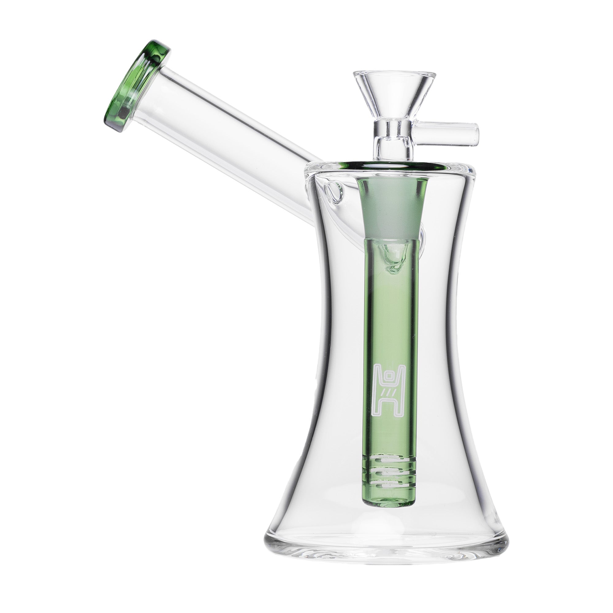 Elegant 6-Inch Hourglass Sidecar Bubbler