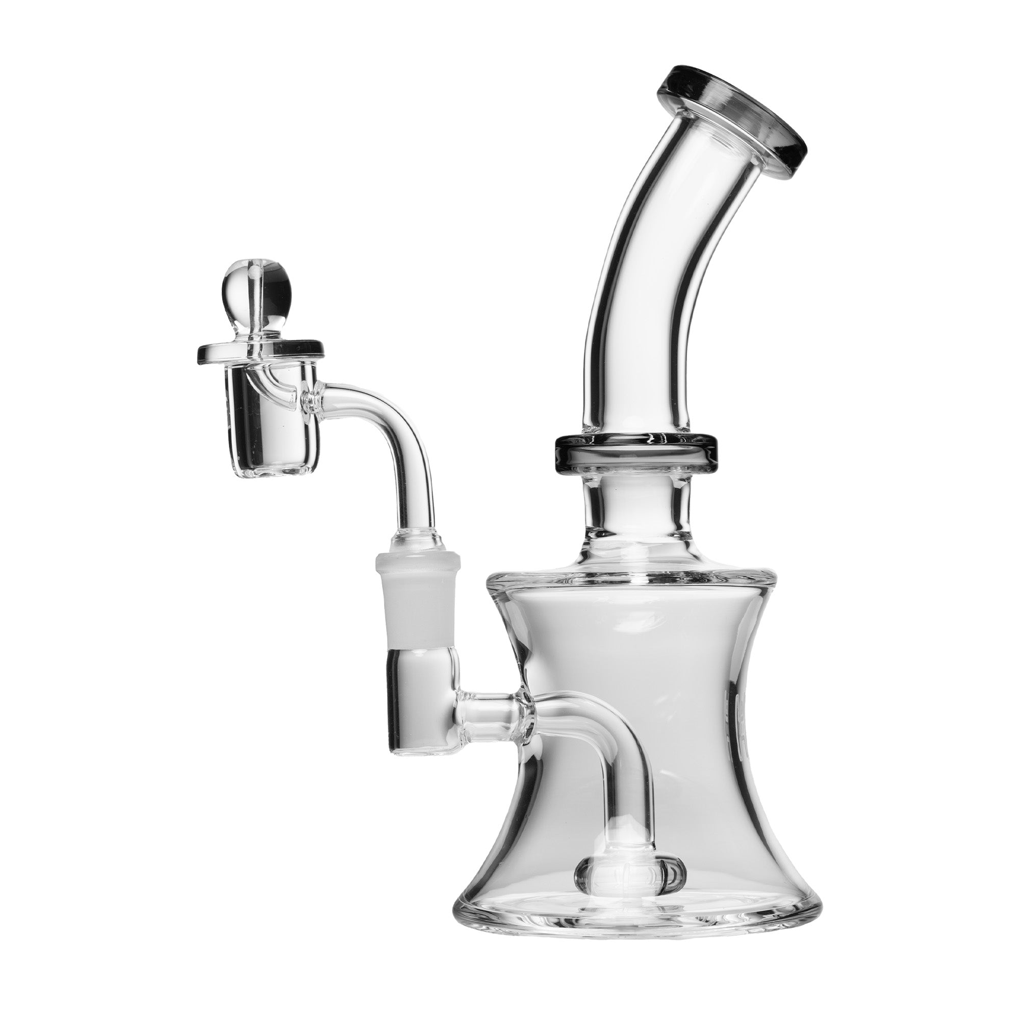 8 Inch Oil Can Rig with Quartz Bucket
