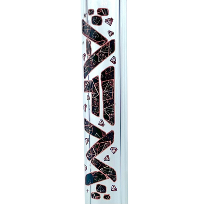 18" AFM Pink Diamond 9mm Glass Beaker Bong Bundle
