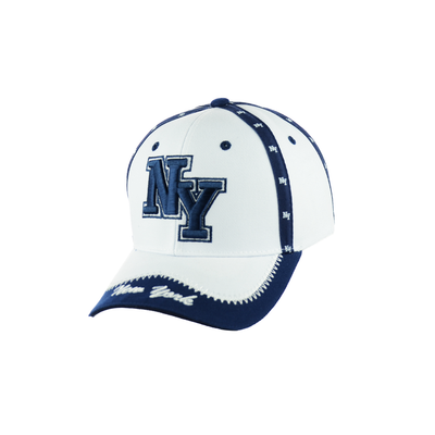 New York Baseball Embroidered Cap with Velcro