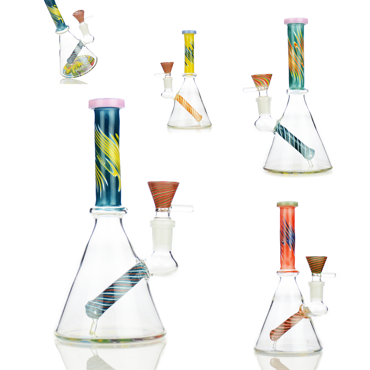 Artisan 8-Inch Beaker Water Pipe with Reversal Design