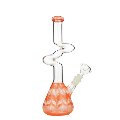 Artistic 12-Inch Zong Water Pipe with 14mm Bowl
