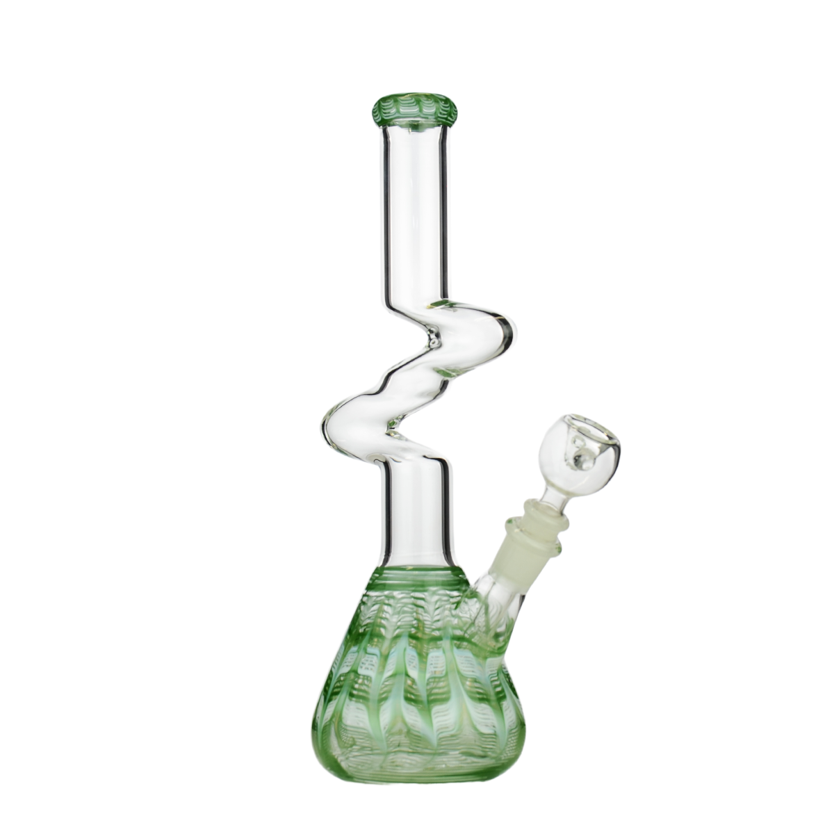 Artistic 12-Inch Zong Water Pipe with 14mm Bowl