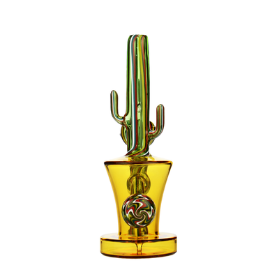 Desert Bloom Cactus Glass Water Pipe