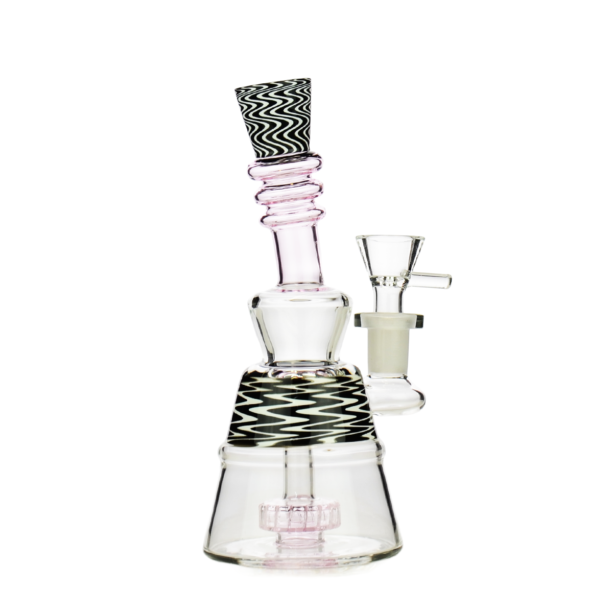 Distinctive 7-inch WigWag Water Pipe, 14mm Bowl