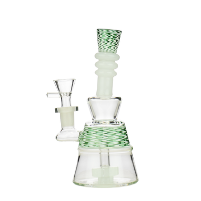 Distinctive 7-inch WigWag Water Pipe, 14mm Bowl