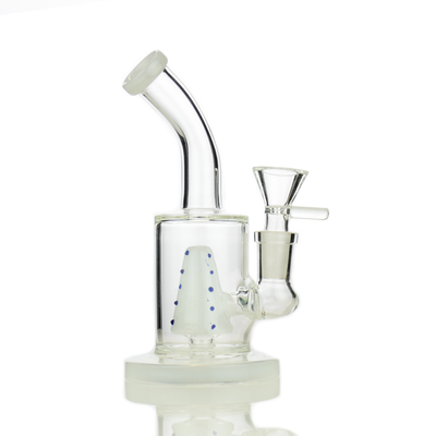 Compact 6-Inch Water Pipe with Cone Shower Perc