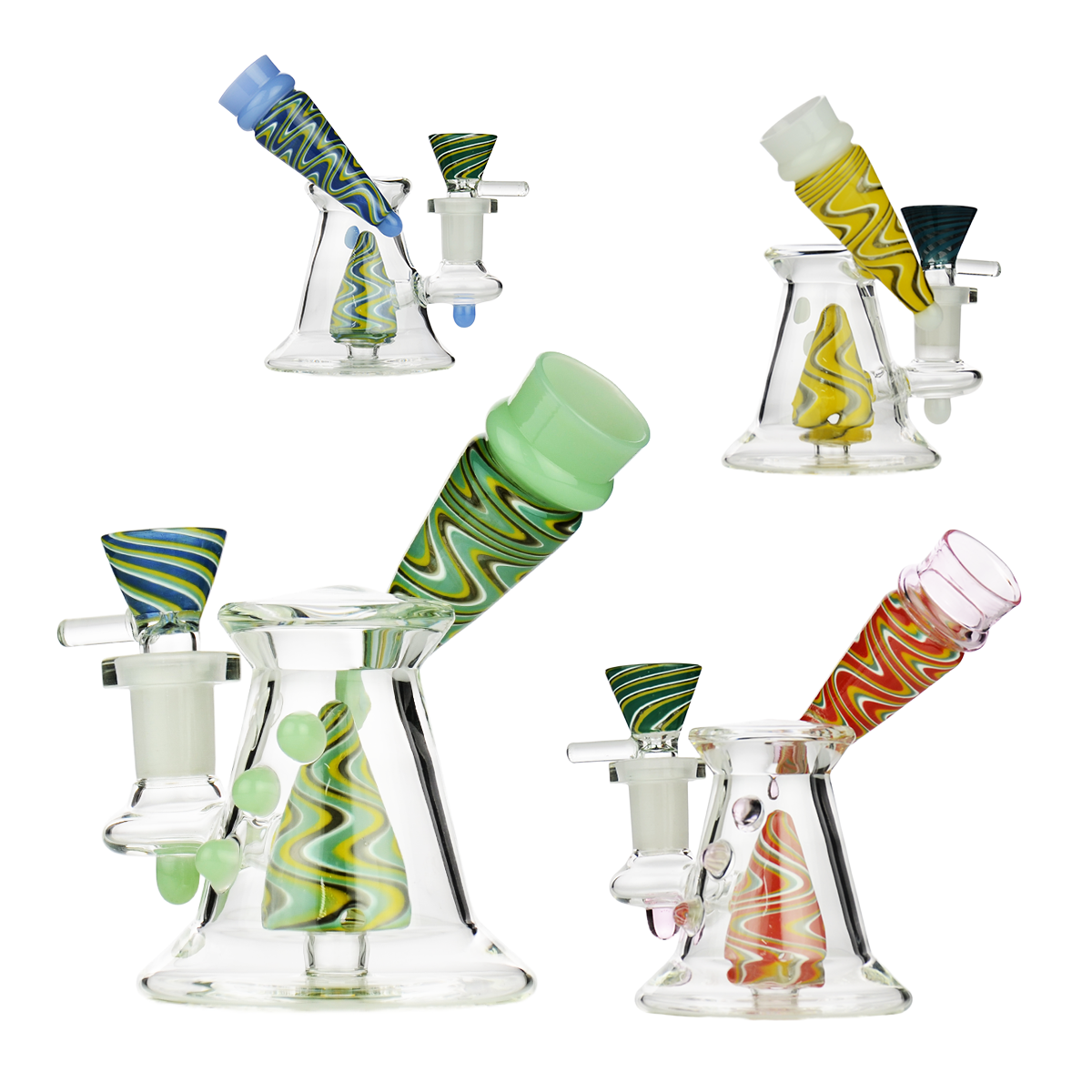 Artisan 5" Side Neck Water Pipe with Reversal Design