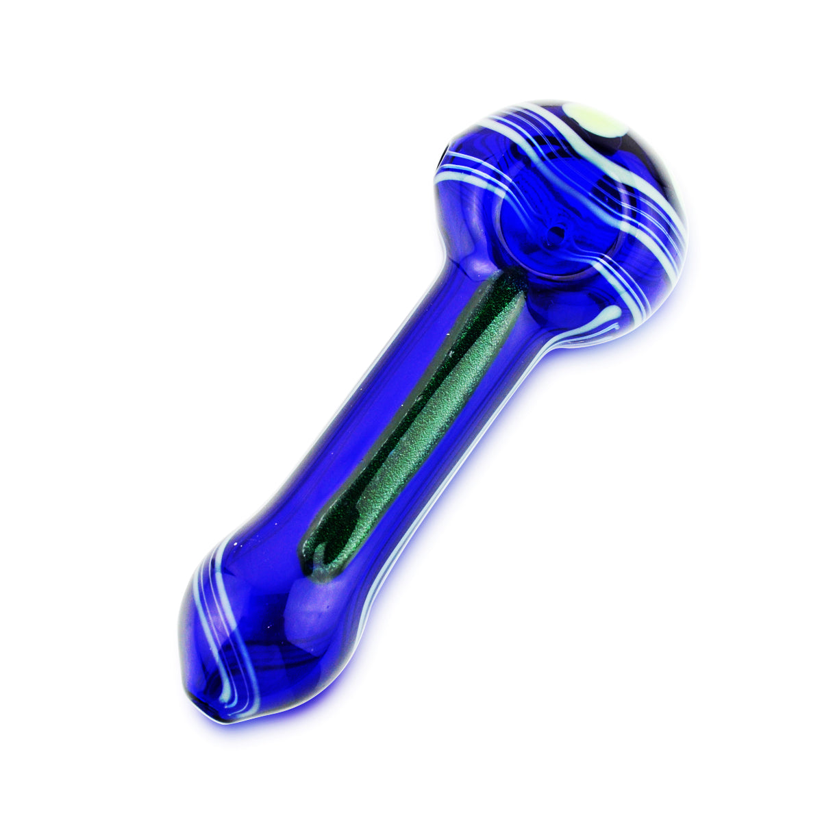 Blue Dicro Hand Pipe – 5-Inch Spoon Design