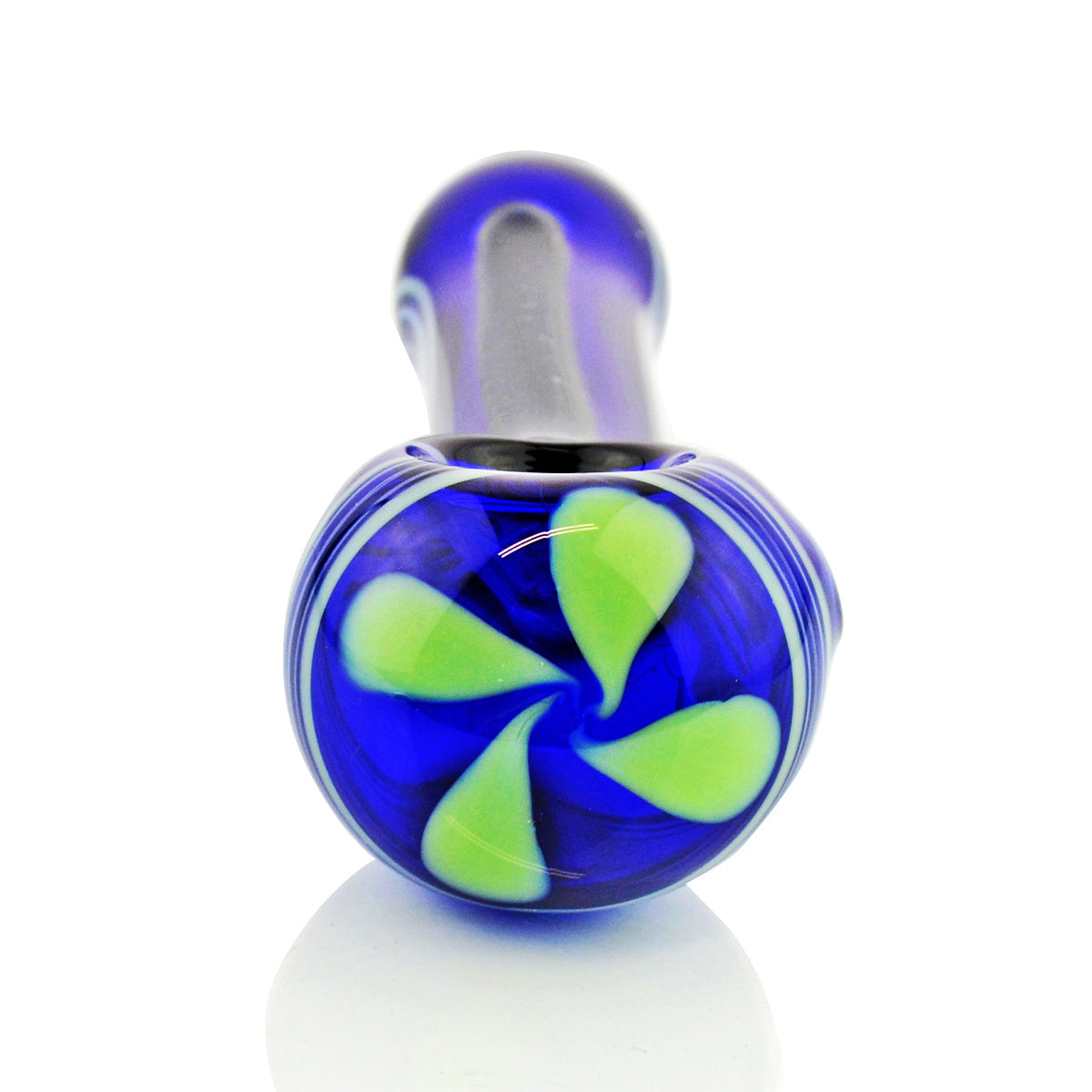 Blue Dicro Hand Pipe – 5-Inch Spoon Design