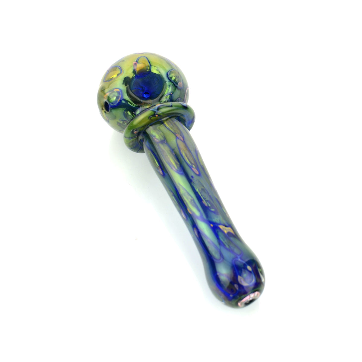 24k Gold Double Tube Rim Spoon Hand Pipe